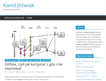 Tablet Screenshot of kamiljozwiak.net